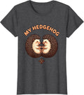 Women's My Hedgehog Cute Kawaii Hedgehog Lover Animal Humor T-Shirt - Dark Heather Grey