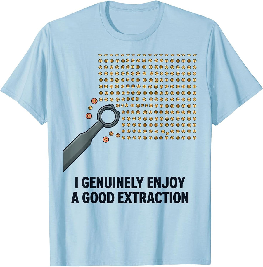 Men's I Genuinely Enjoy A Good Extraction Esthetician Skincare T-Shirt - Baby Blue
