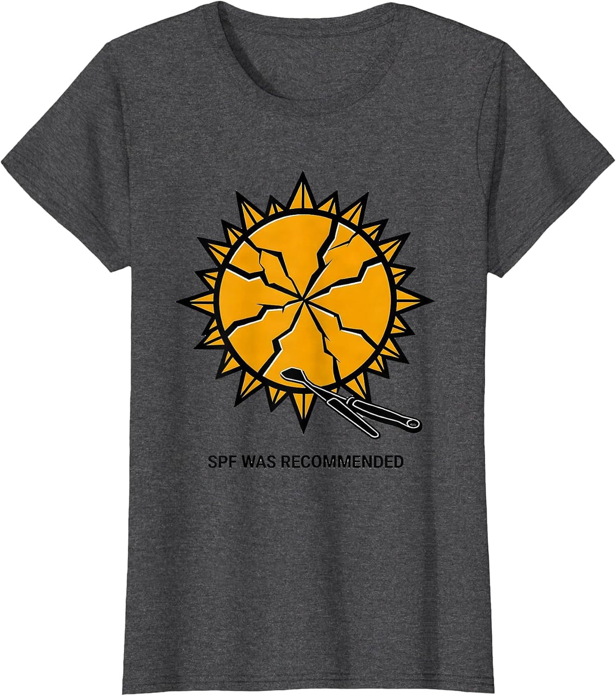Women's SPF Was Recommended Swiss International Esthetician Skincare T-Shirt - Dark Heather Grey