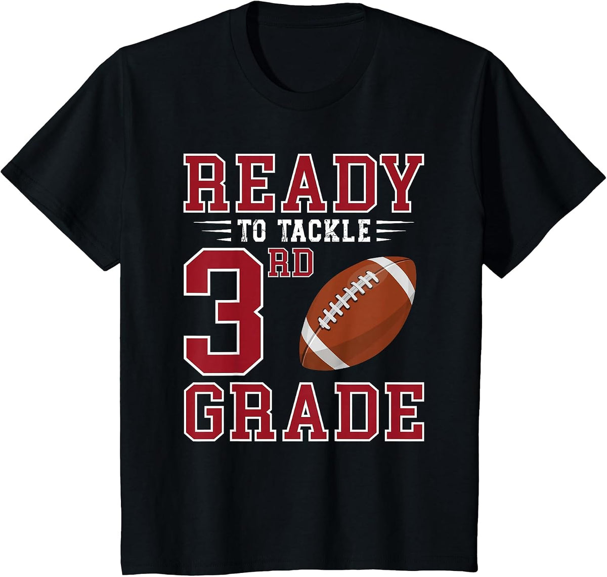 Ready to Tackle 3rd Grade Back to School First Day of School T-Shirt - Black
