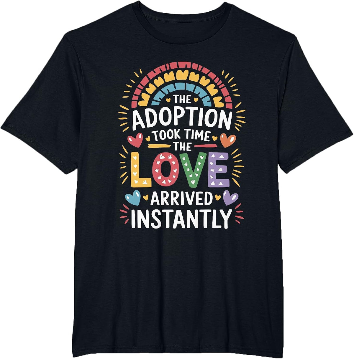 Gotcha Forever Adoption Day, Adoption Day Adoptive Parents T-Shirt - Black