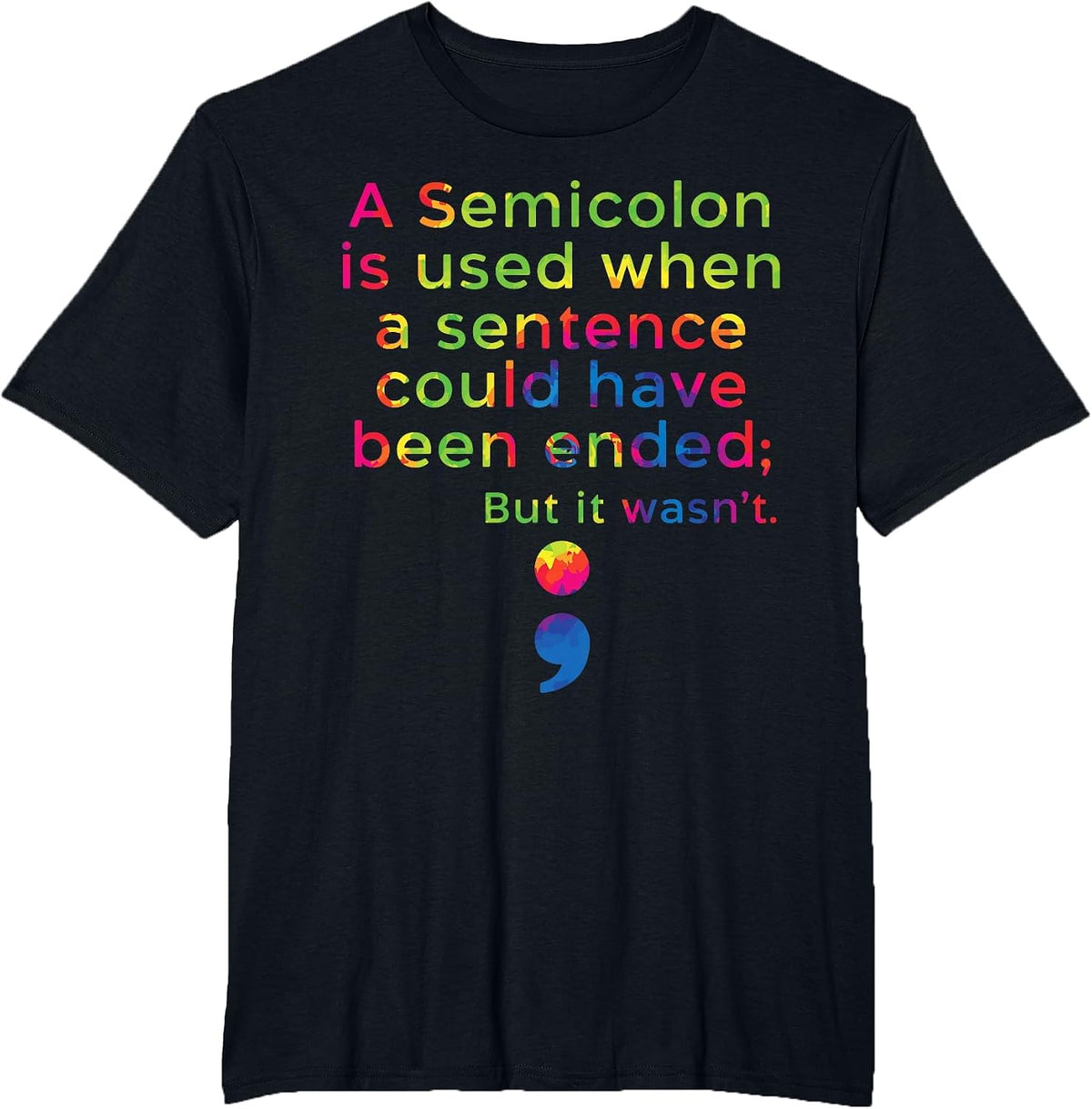 Suicide Prevention Awareness Mental Health Depression T-Shirt - Black