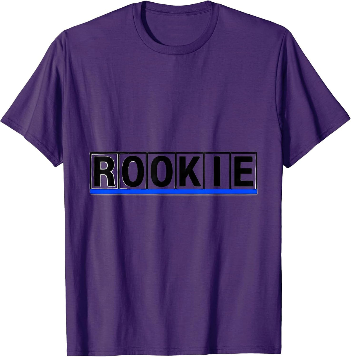 Romeo Oscar Oscar Kilo India Echo Vintage Thin Blue Line T-Shirt - Purple