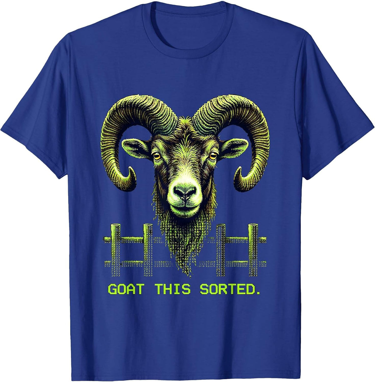 Men's Goat This Sorted Funny Goat Pun Meme Dad Joke Humor T-Shirt - Royal Blue