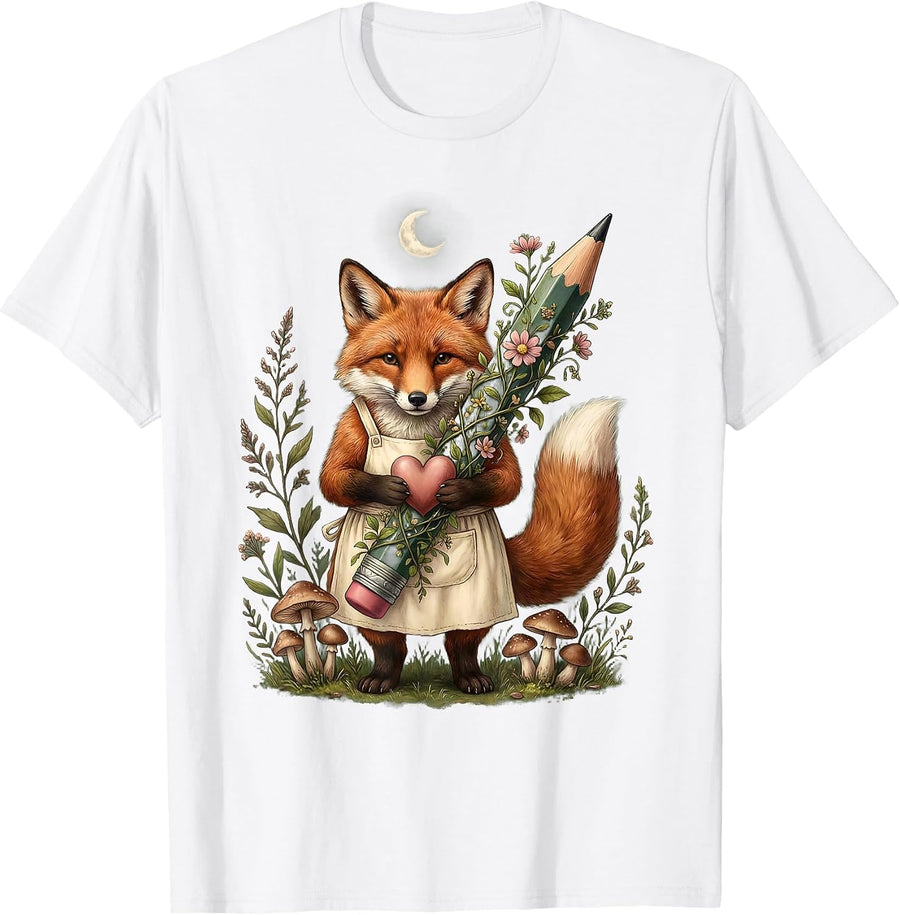 SPED Teacher Pencil Heart Illustration Gift T-Shirt - White