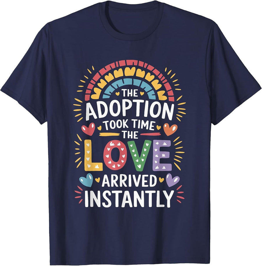 Gotcha Forever Adoption Day, Adoption Day Adoptive Parents T-Shirt - Navy Blue