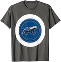 Honey Badger Fearless Attitude Humor Technical Blueprint T-Shirt - Asphalt Grey
