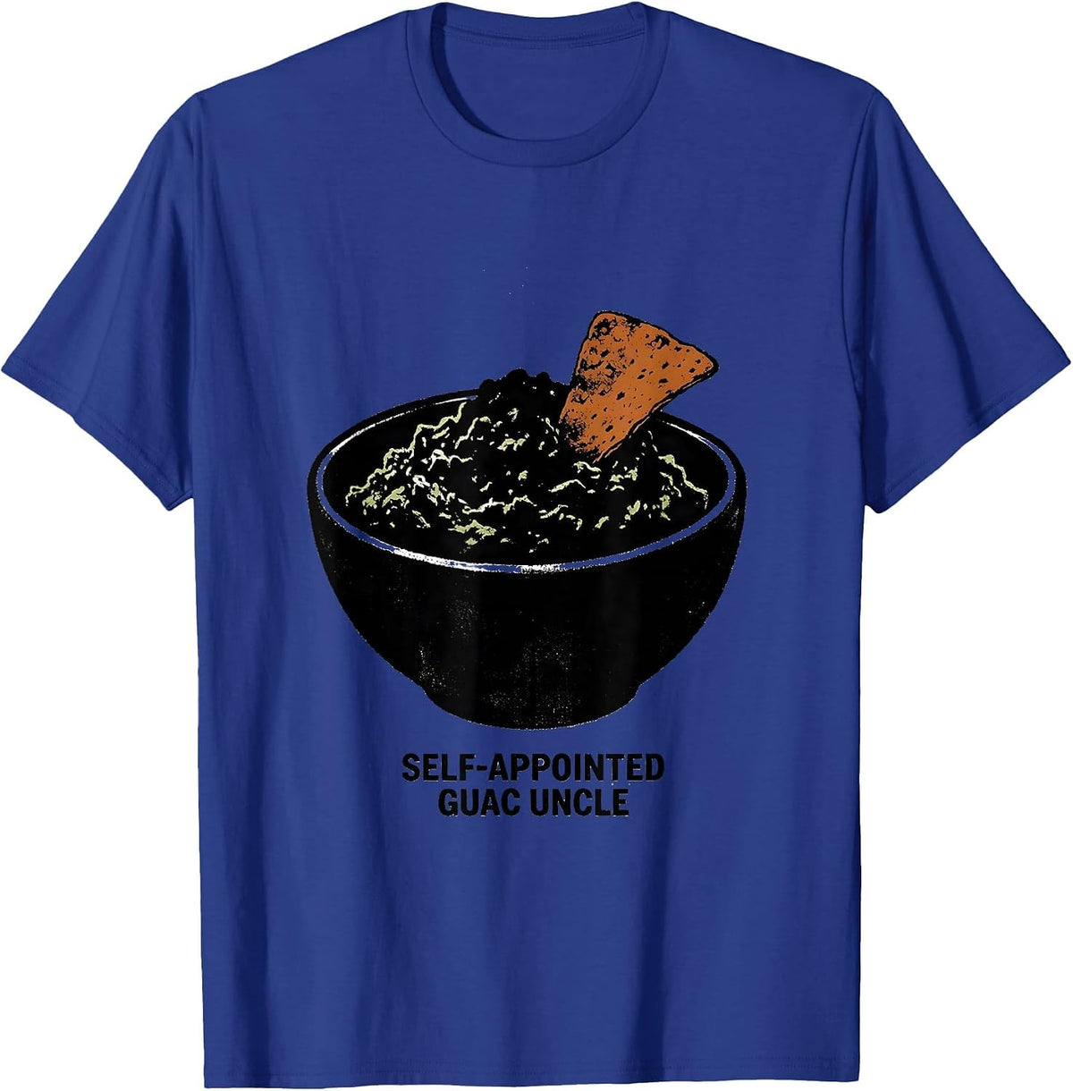 Men's Self-Appointed Guac Uncle Funny Uncle Cinco De Mayo T-Shirt - Royal Blue