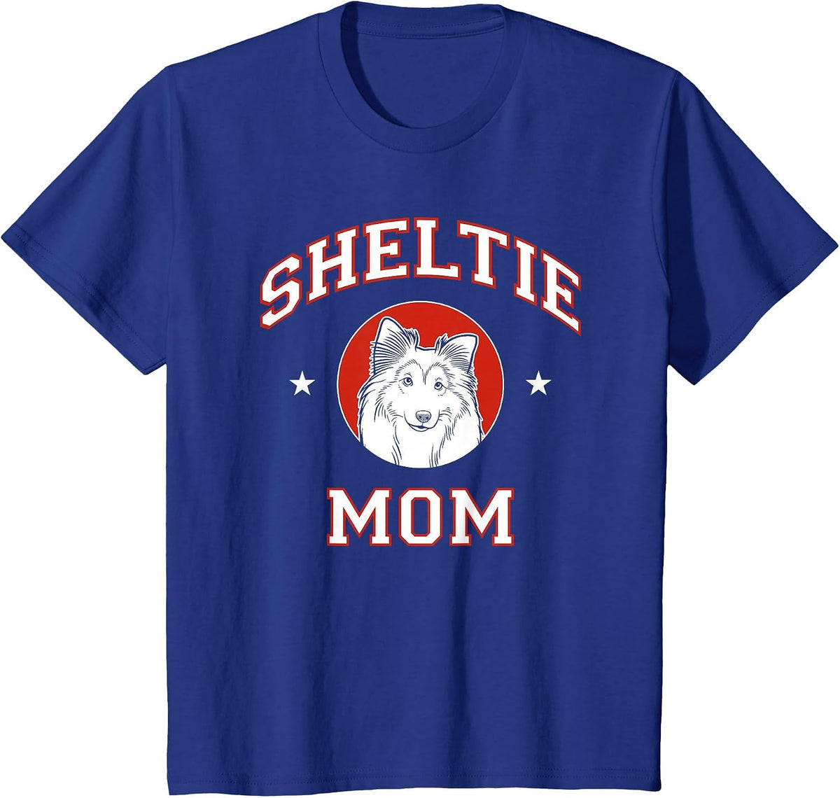 Shetland Sheepdog Mom Sheltie Dog Mother T-Shirt - Royal Blue