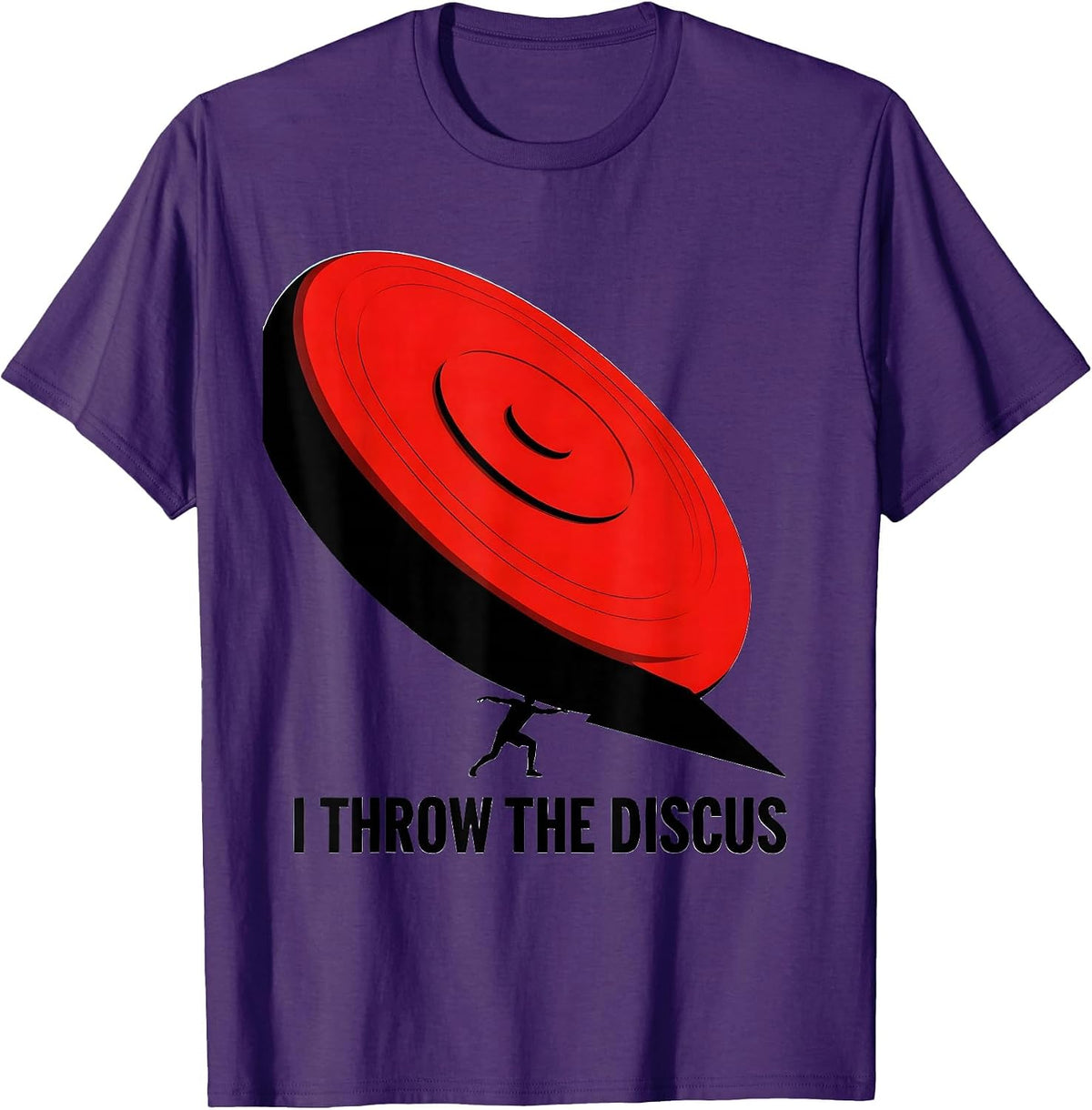 I Throw The Discus Defiant Track And Field Throwers Gift T-Shirt - Purple