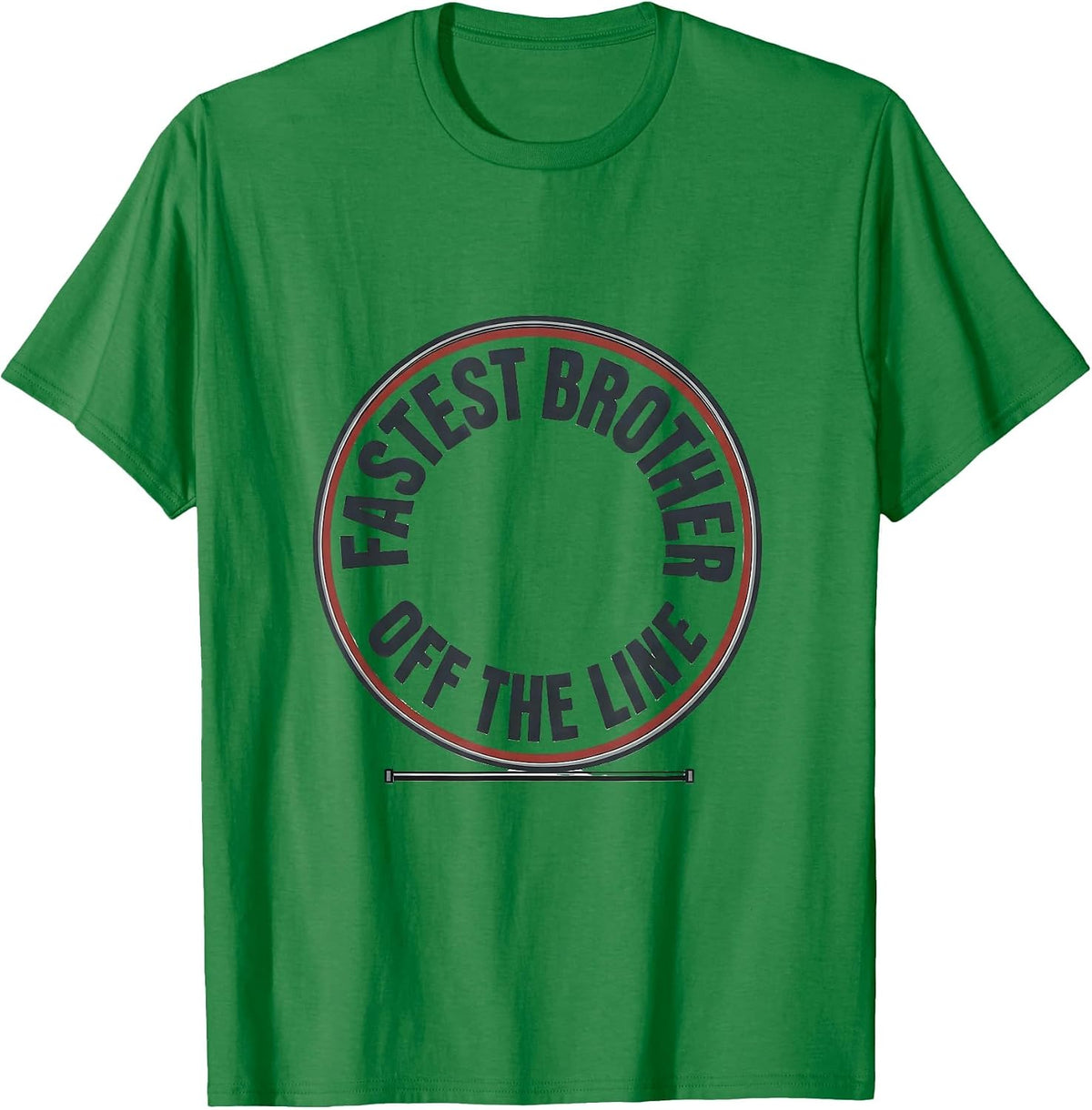 Men's Fastest Brother Off The Line Patriotic RC Racing Drag Strip T-Shirt - Kelly Green