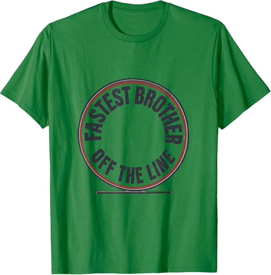 Men's Fastest Brother Off The Line Patriotic RC Racing Drag Strip T-Shirt - Kelly Green
