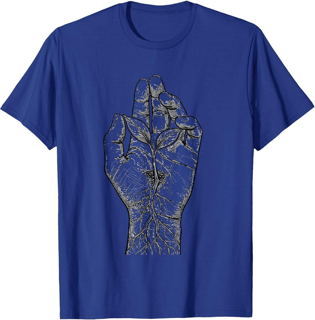 Men's Mental Health Matters Seedling Palm Graphic T-Shirt - Royal Blue