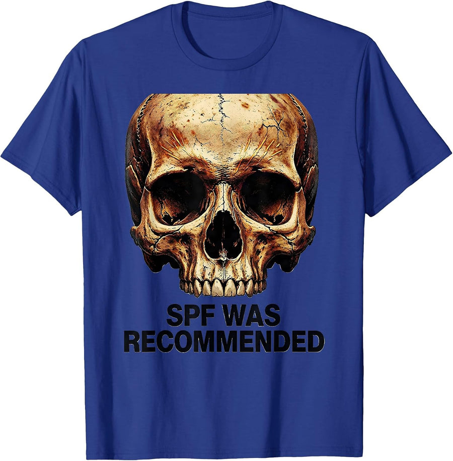 SPF Was Recommended Funny Esthetician Skincare Professional T-Shirt - Royal Blue