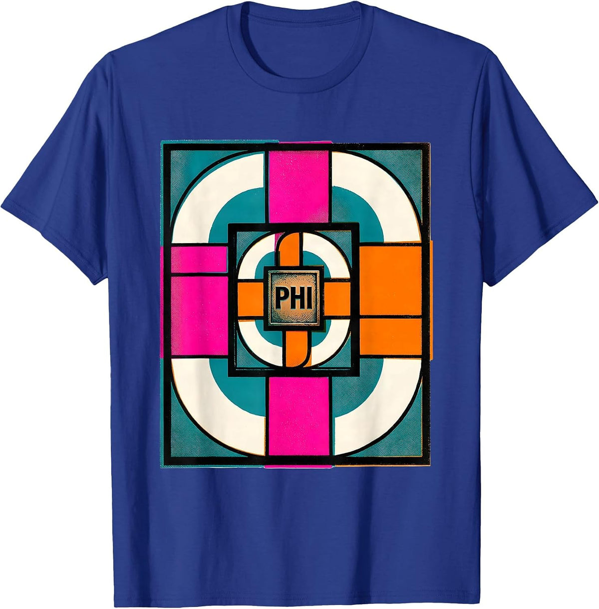Phi Fibonacci Golden Ratio Sacred Geometry Math Enthusiast T-Shirt - Royal Blue