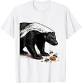 Men's Stings Don't Slow Me Funny Honey Badger Animal Humor T-Shirt - White