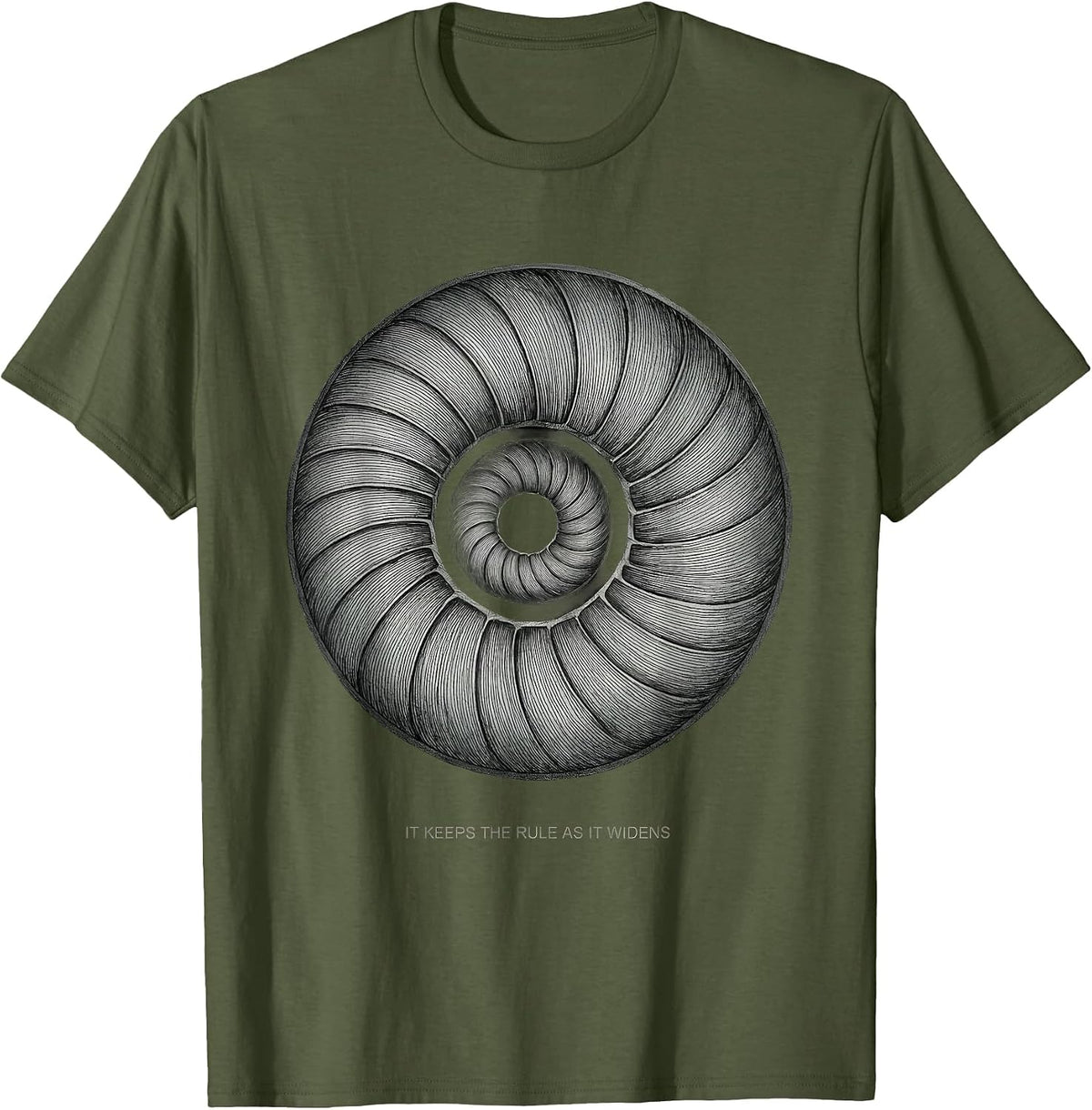 It Keeps The Rule As It Widens Math Sacred Geometry T-Shirt - Olive Green