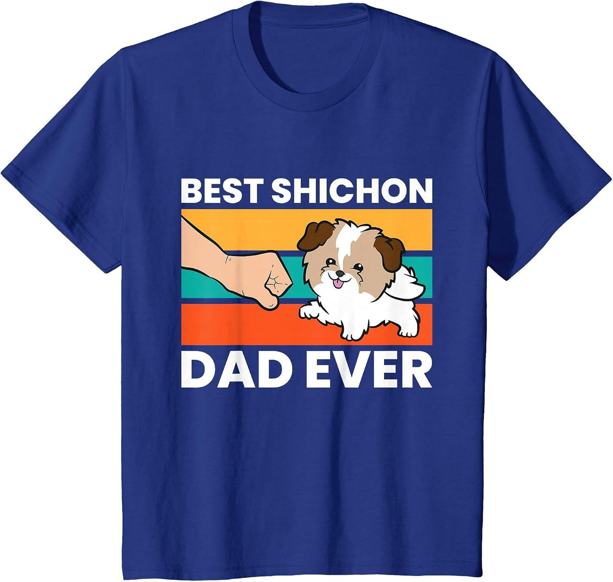 Best Shichon Dad Ever T-Shirt - Royal Blue