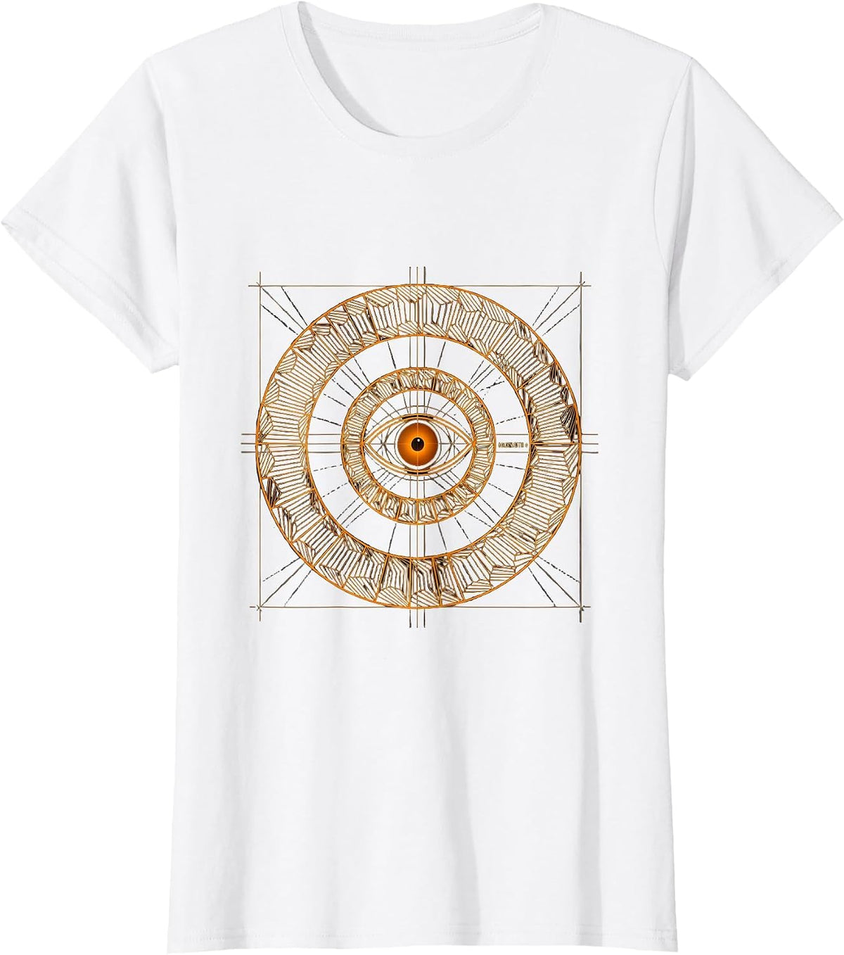 Golden Ratio Φ Minimalist Math Enthusiast Sacred Geometry T-Shirt - White