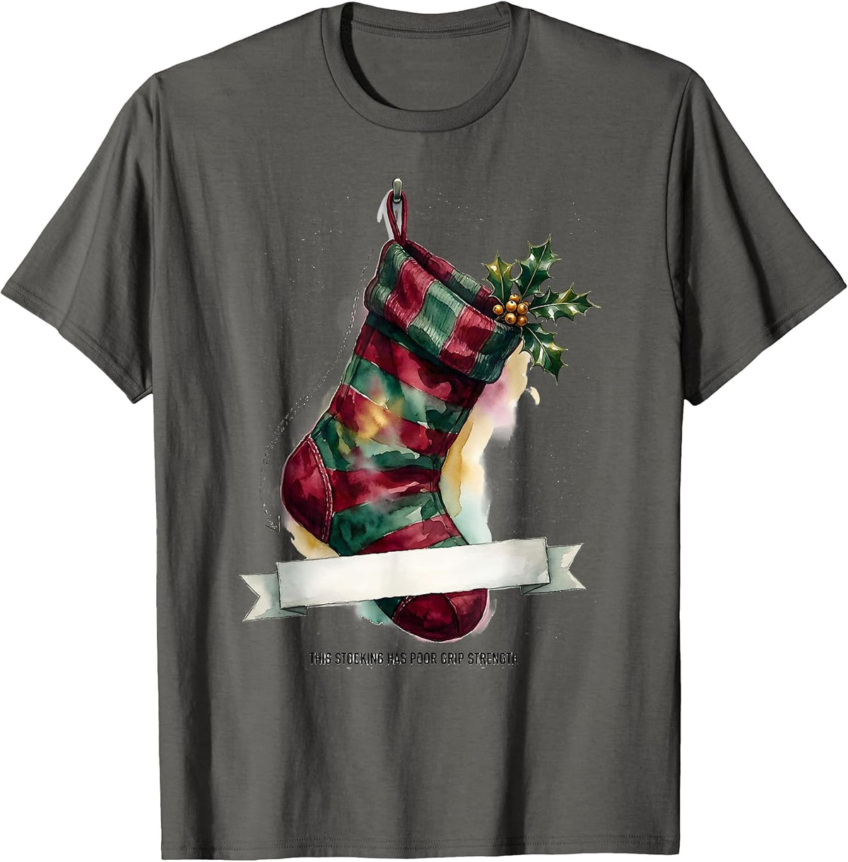 Men's This Stocking Has Poor Grip Strength Occupational Therapy T-Shirt - Asphalt Grey