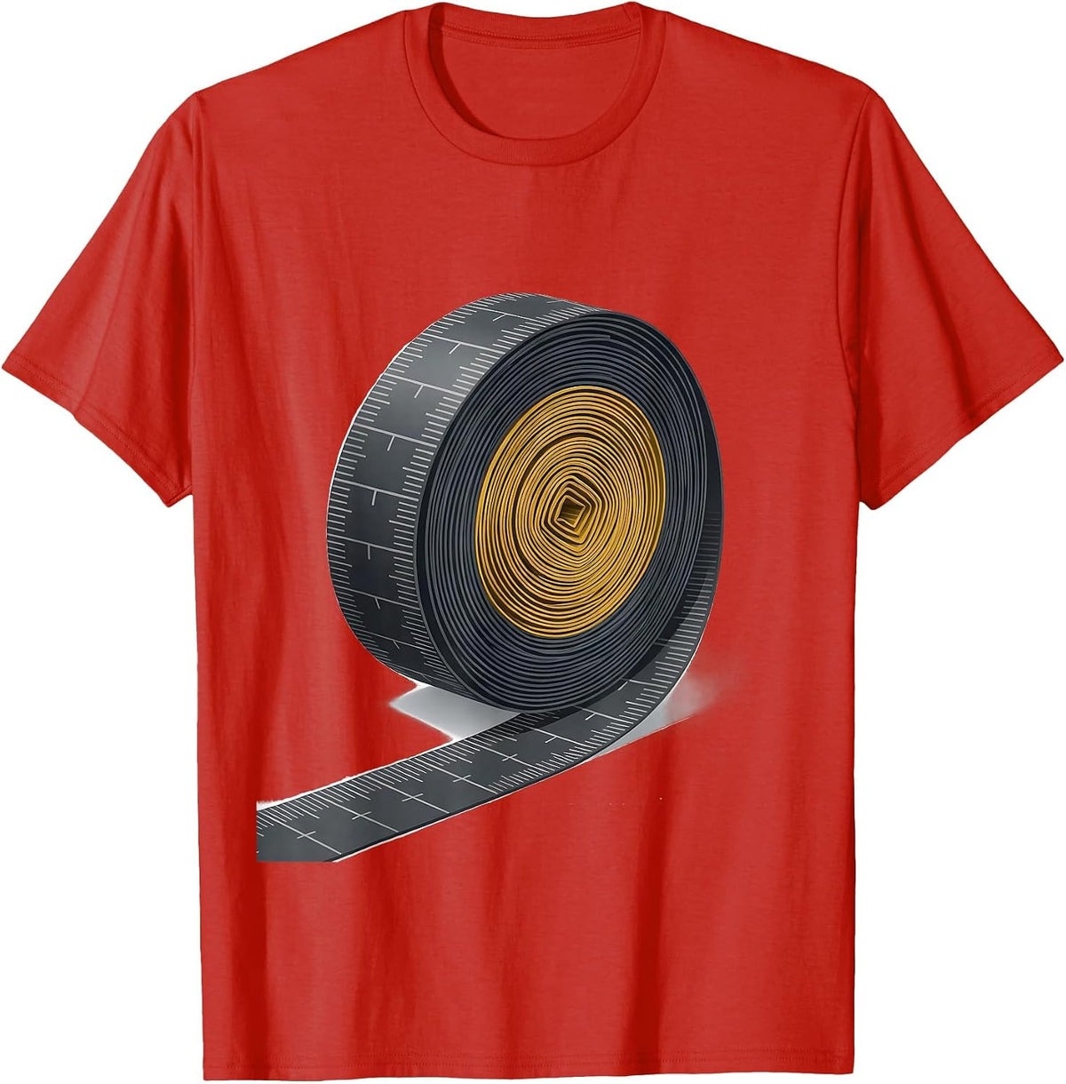 Men's Fibonacci Spiral Golden Ratio Sacred Geometry Math T-Shirt - Red