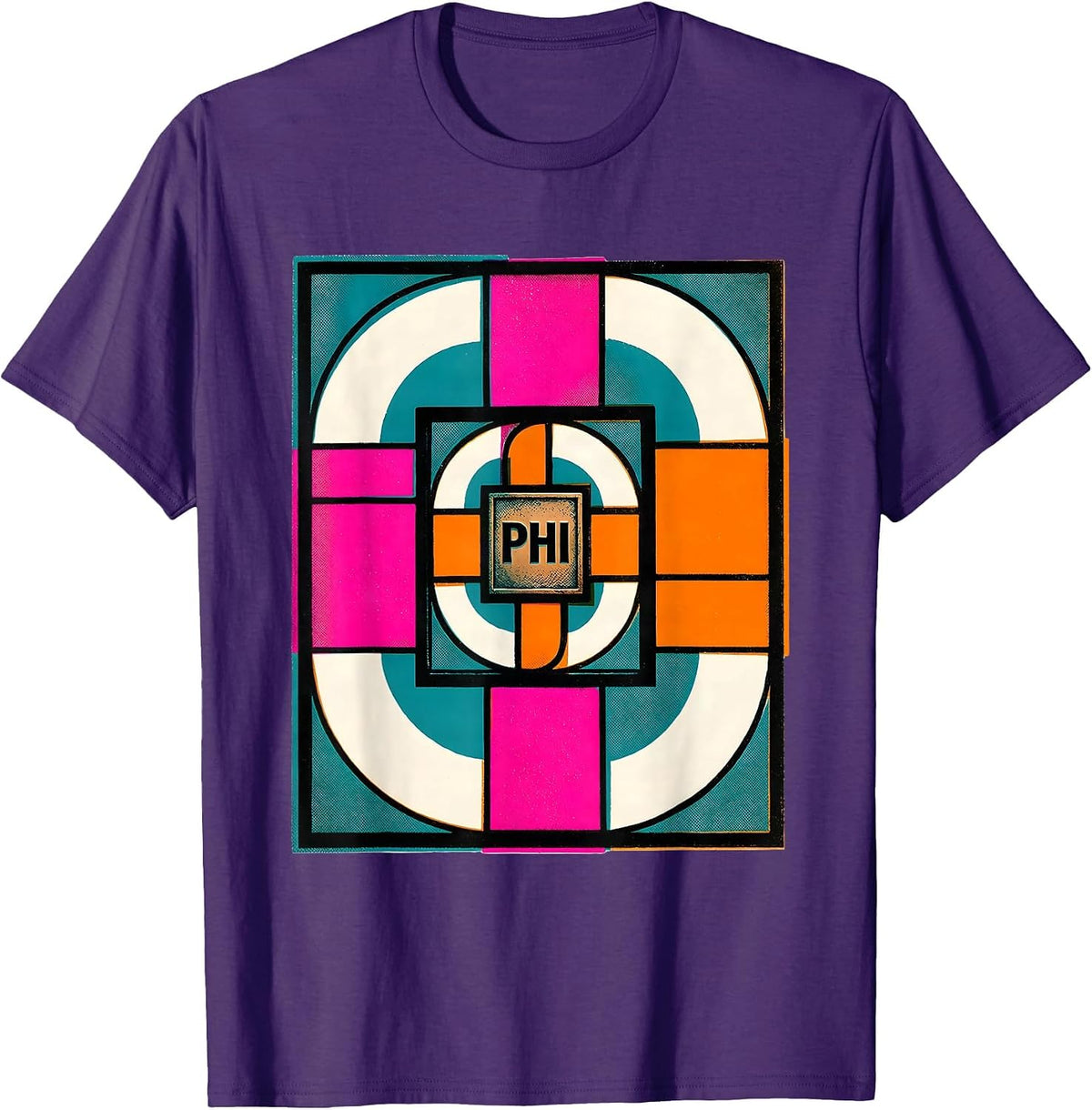 Phi Fibonacci Golden Ratio Sacred Geometry Math Enthusiast T-Shirt - Purple