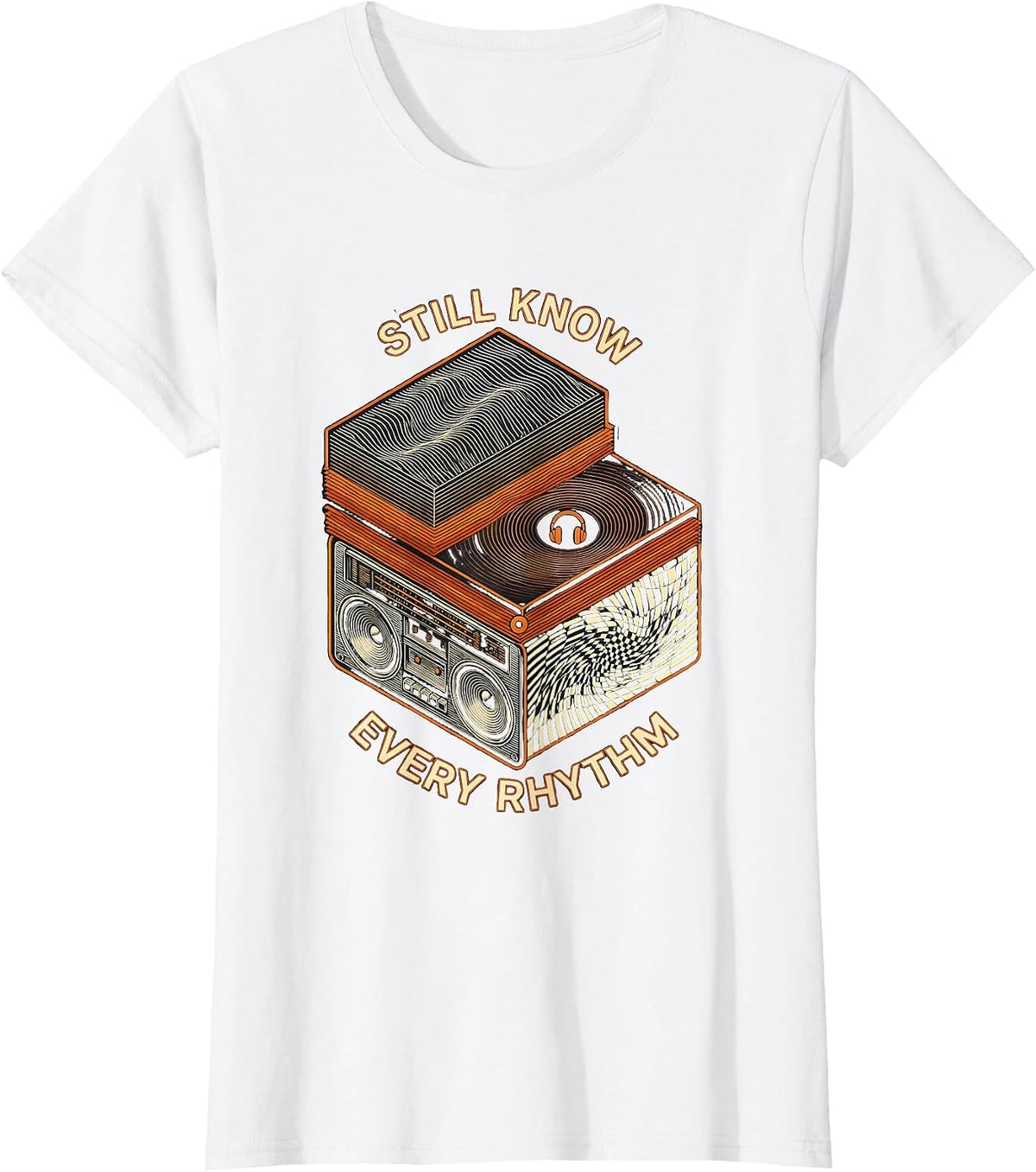 Still Know Every Rhythm 90s R&B Music Fan Op Art T-Shirt - White