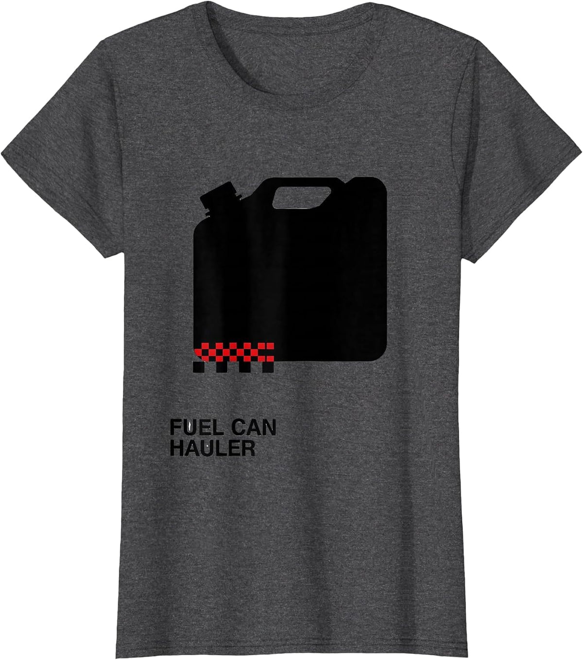 Women's Fuel Can Hauler Swiss International Racing Fan Motorsports T-Shirt - Dark Heather Grey