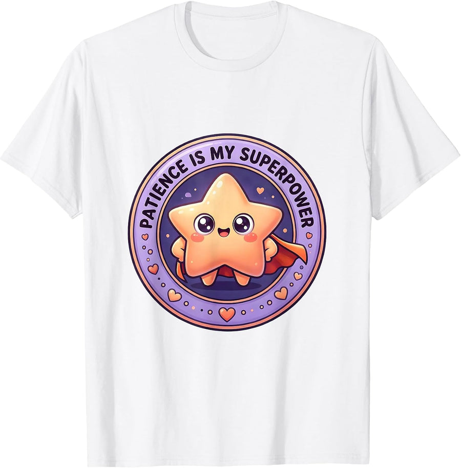 Men's Patience Is My Superpower Special Education Design T-Shirt - White