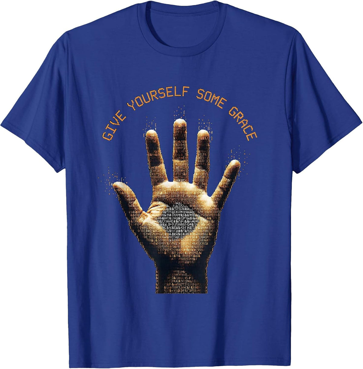 Men's Give Yourself Some Grace Mental Health Matters T-Shirt - Royal Blue
