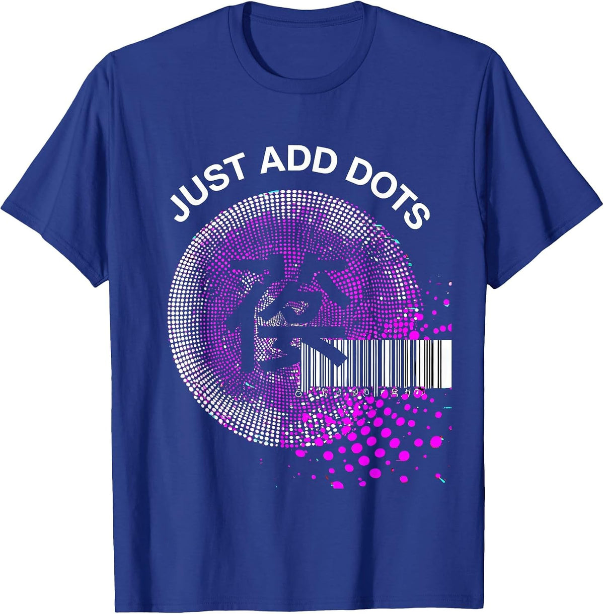 Men's Just Add Dots Polka Dot Lover Design T-Shirt - Royal Blue
