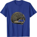 Cute Hedgehog Minimalist Animal Lover Humor T-Shirt - Royal Blue