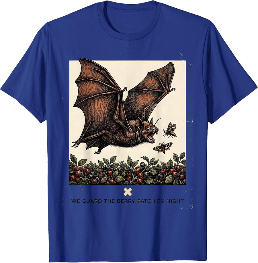 We Guard The Berry Patch By Night Vintage Bat Lover T-Shirt - Royal Blue