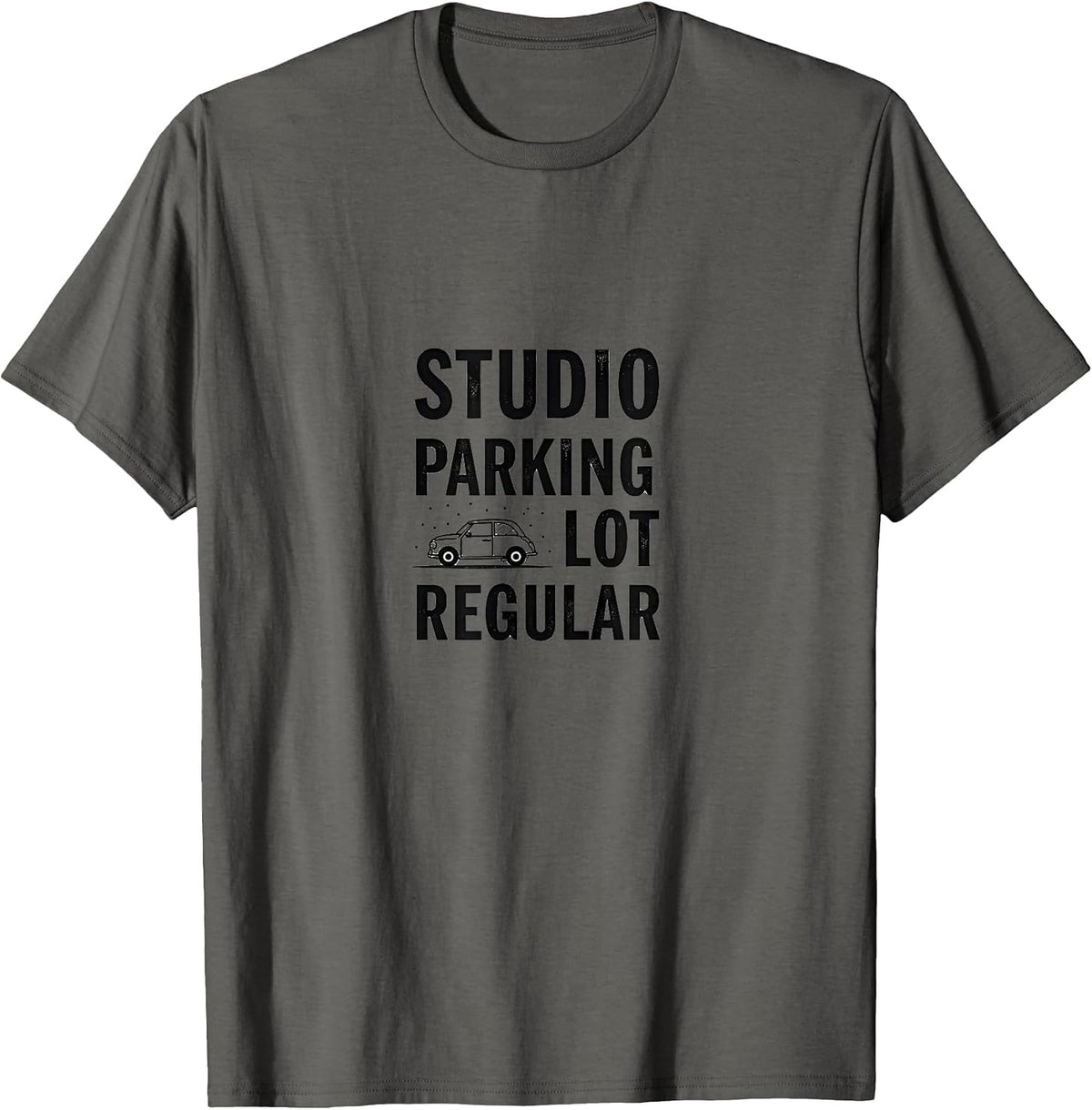 Studio Parking Lot Regular Dance Mom Design T-Shirt - Asphalt Grey
