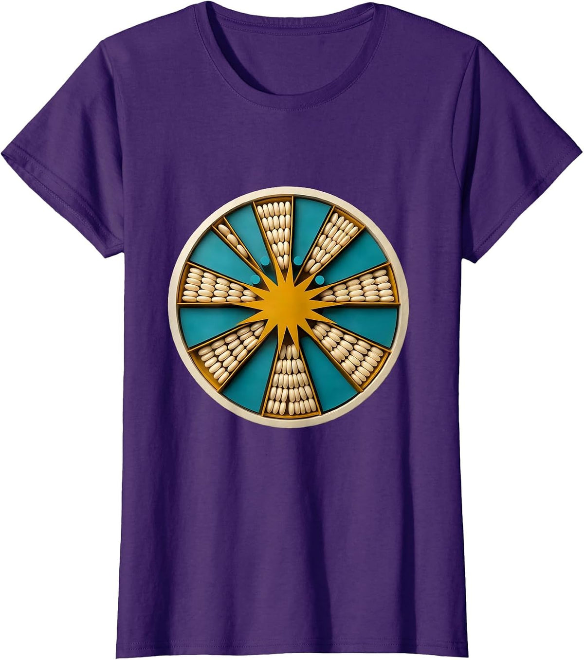 Women's Counting Counters Midcentury Modern Kids Math Day T-Shirt - Purple