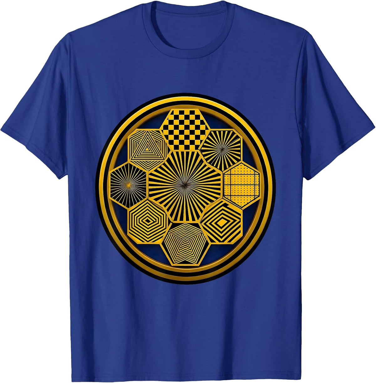 Neurodiversity Beehive Cross-Section Illustration T-Shirt - Royal Blue