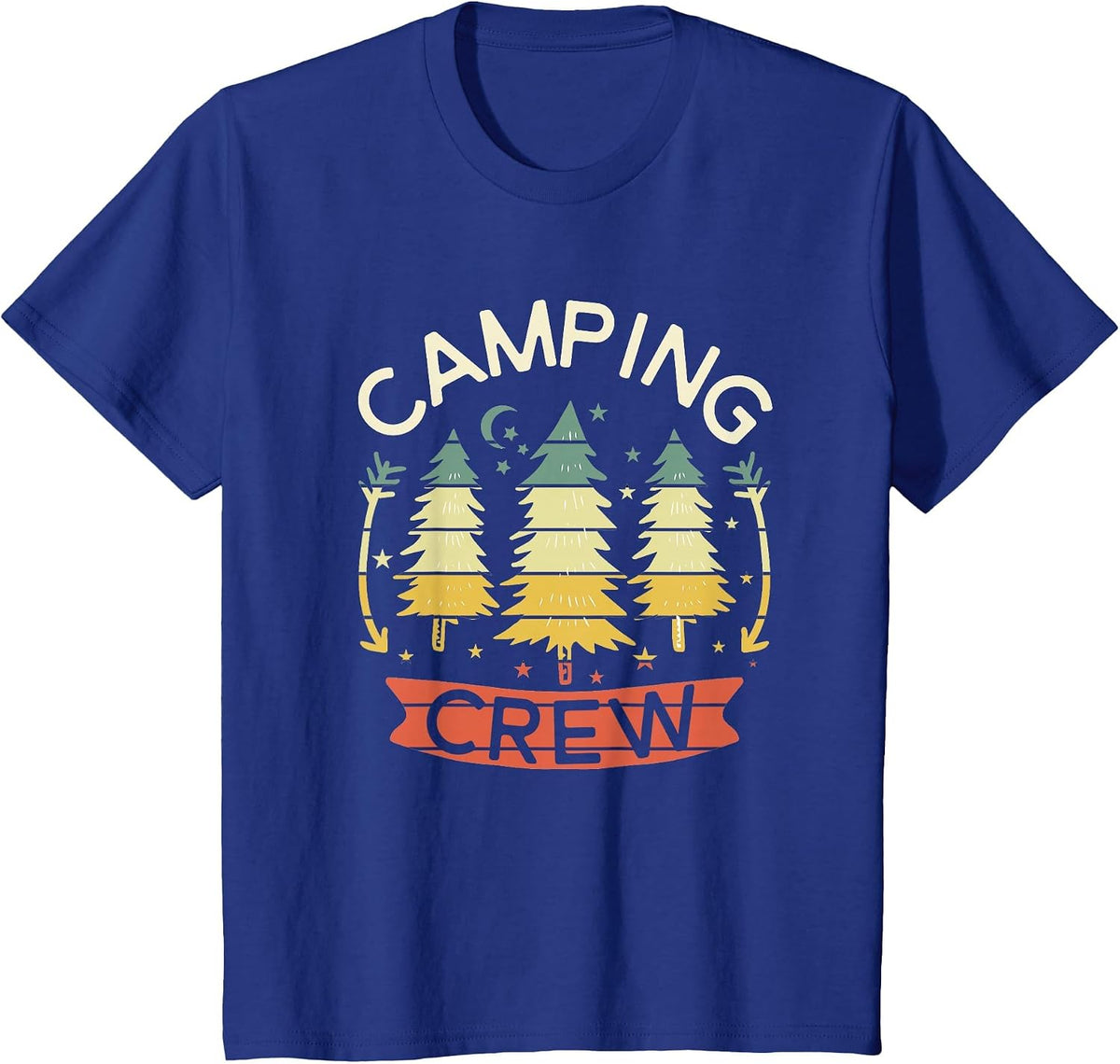 Camping Crew Shirt Kids Family Camping Shirts Matching Group T-Shirt - Royal Blue
