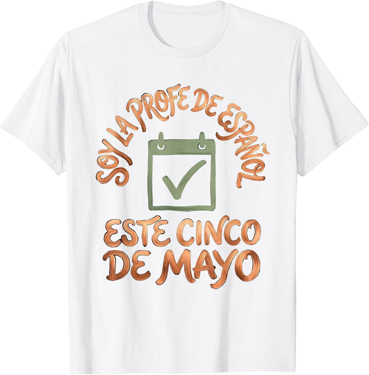 Men's Soy la Profe de Español Este Cinco de Mayo Teacher T-Shirt - White