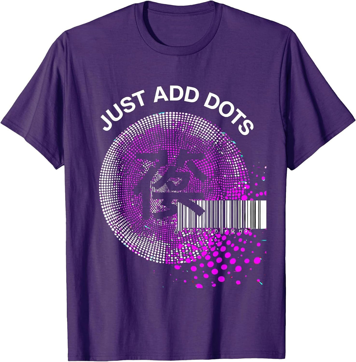 Men's Just Add Dots Polka Dot Lover Design T-Shirt - Purple