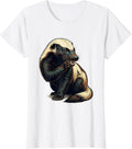 Women's Honey Badger Vintage Retro Funny Wildlife Humor T-Shirt - White