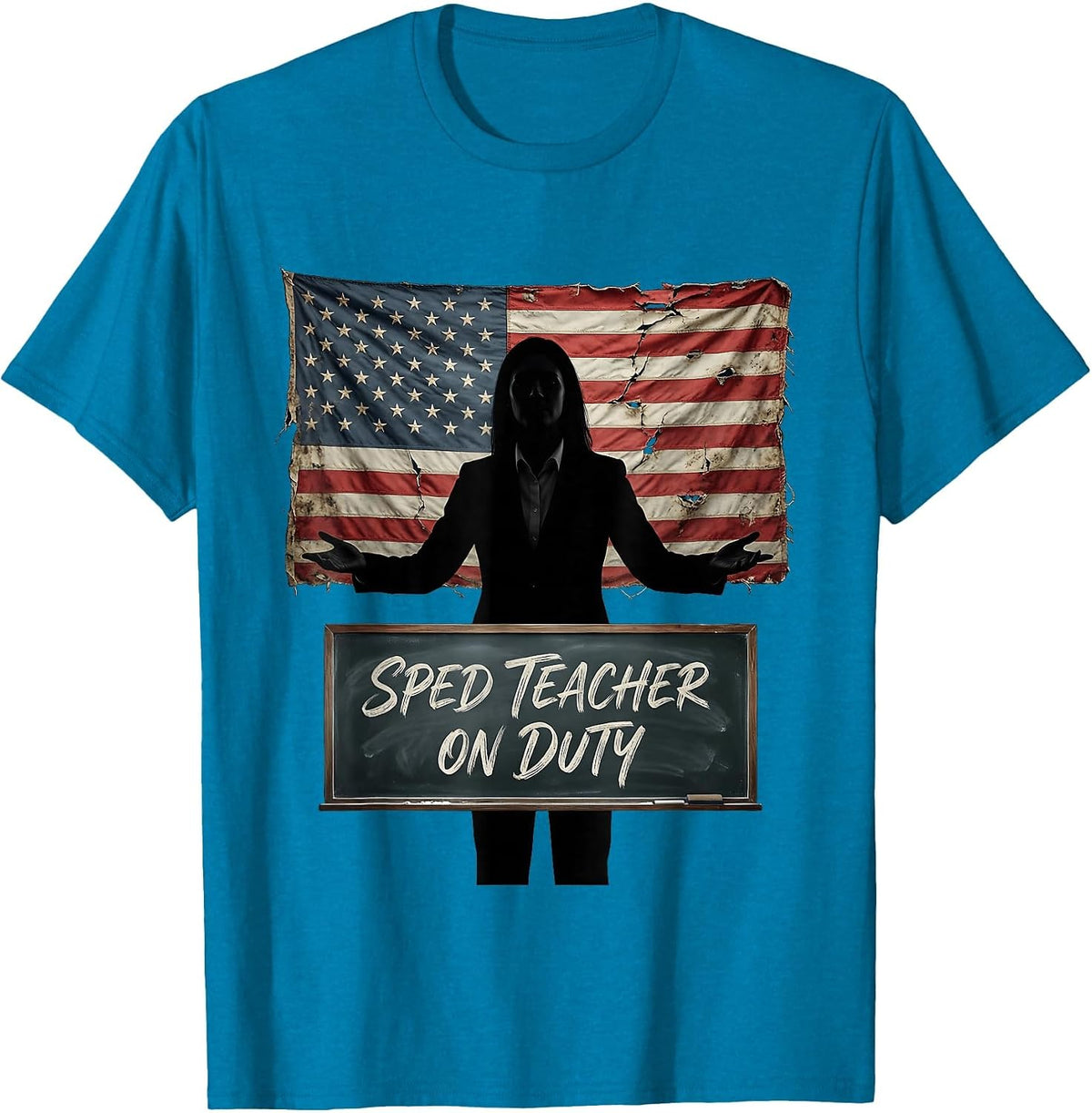 Sped Teacher On Duty Special Education Design T-Shirt - Sapphire Blue