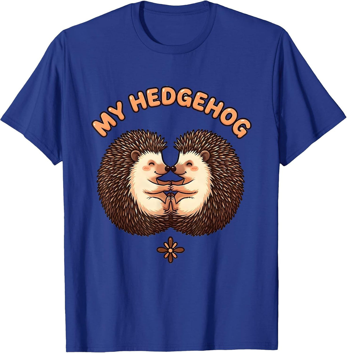 Men's My Hedgehog Cute Kawaii Hedgehog Lover Animal Humor T-Shirt - Royal Blue