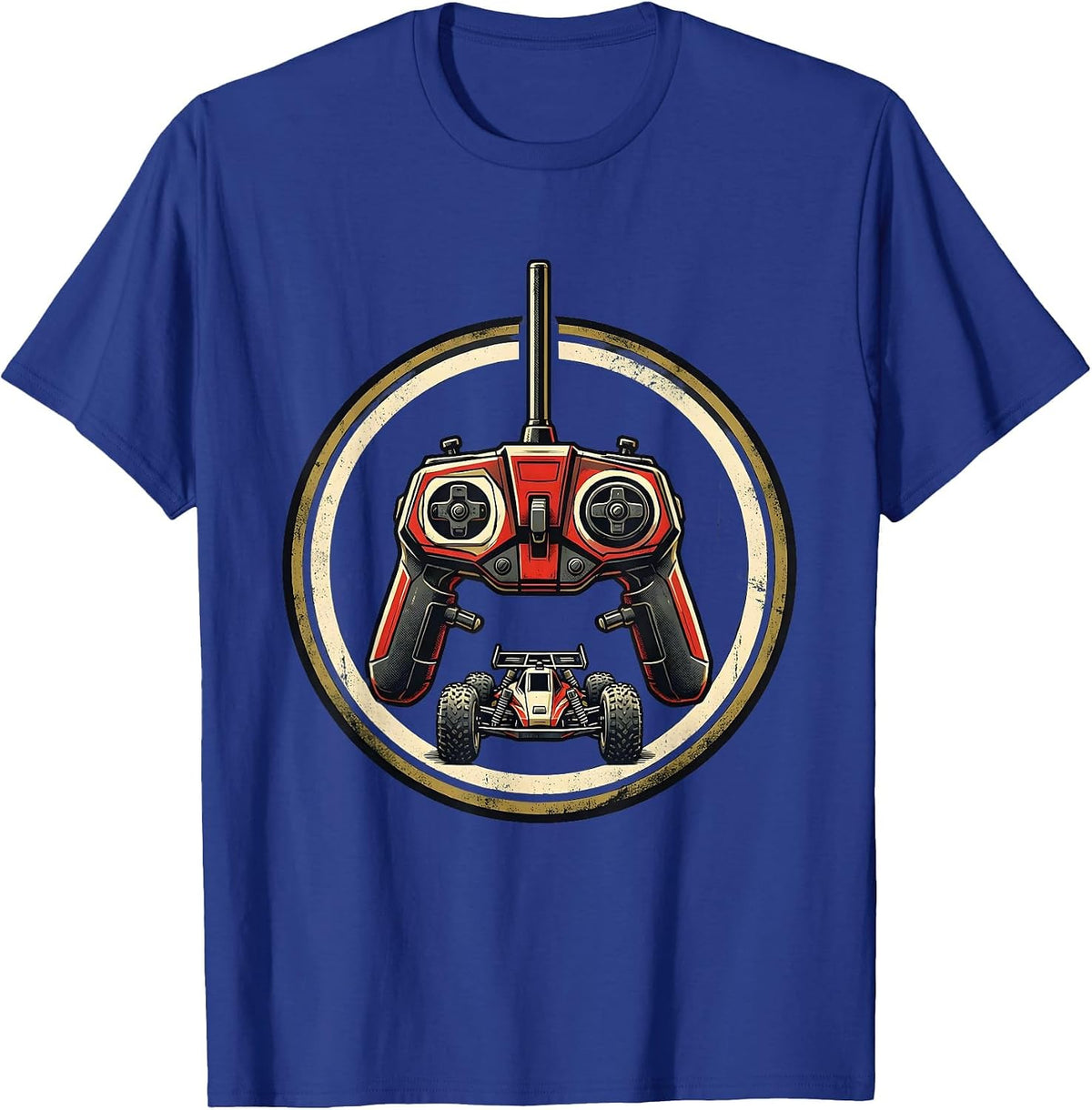 Men's RC Transmitter Racing Buggy Enthusiast Patriot T-Shirt - Royal Blue