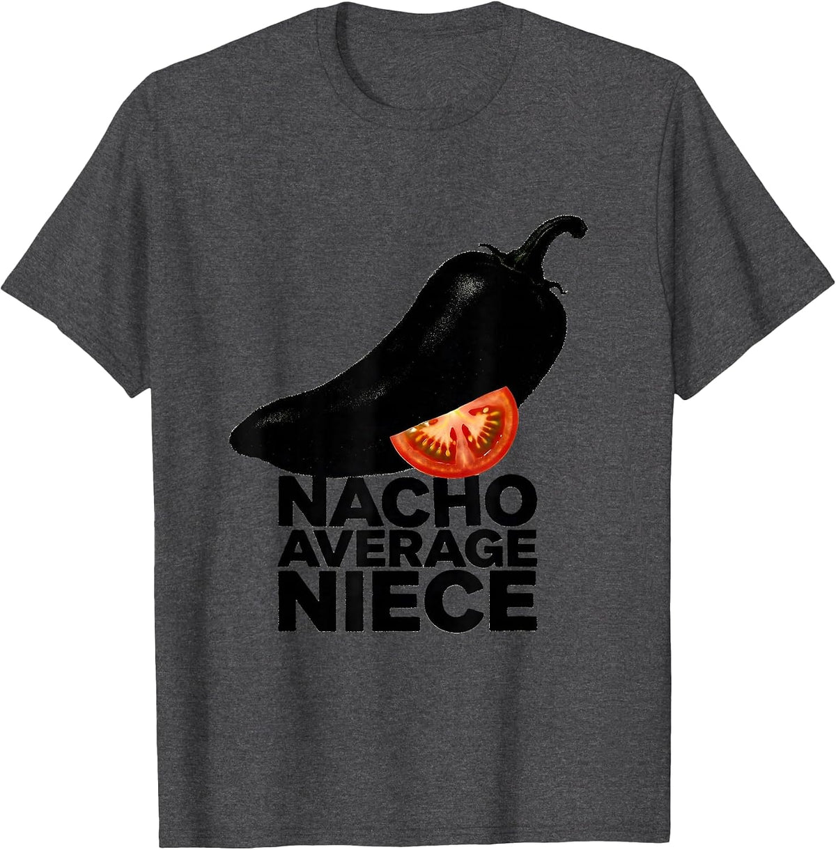 Men's Nacho Average Niece Funny Cinco De Mayo Fiesta Mexican T-Shirt - Dark Heather Grey