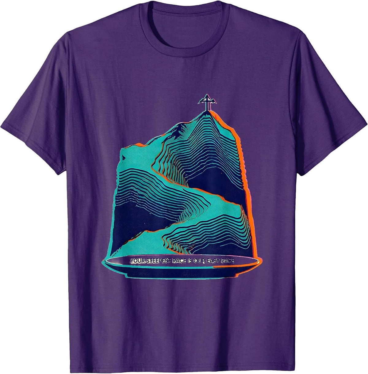 Your Steepest Race Is Our Easy Pace Funny Cross Country T-Shirt - Purple