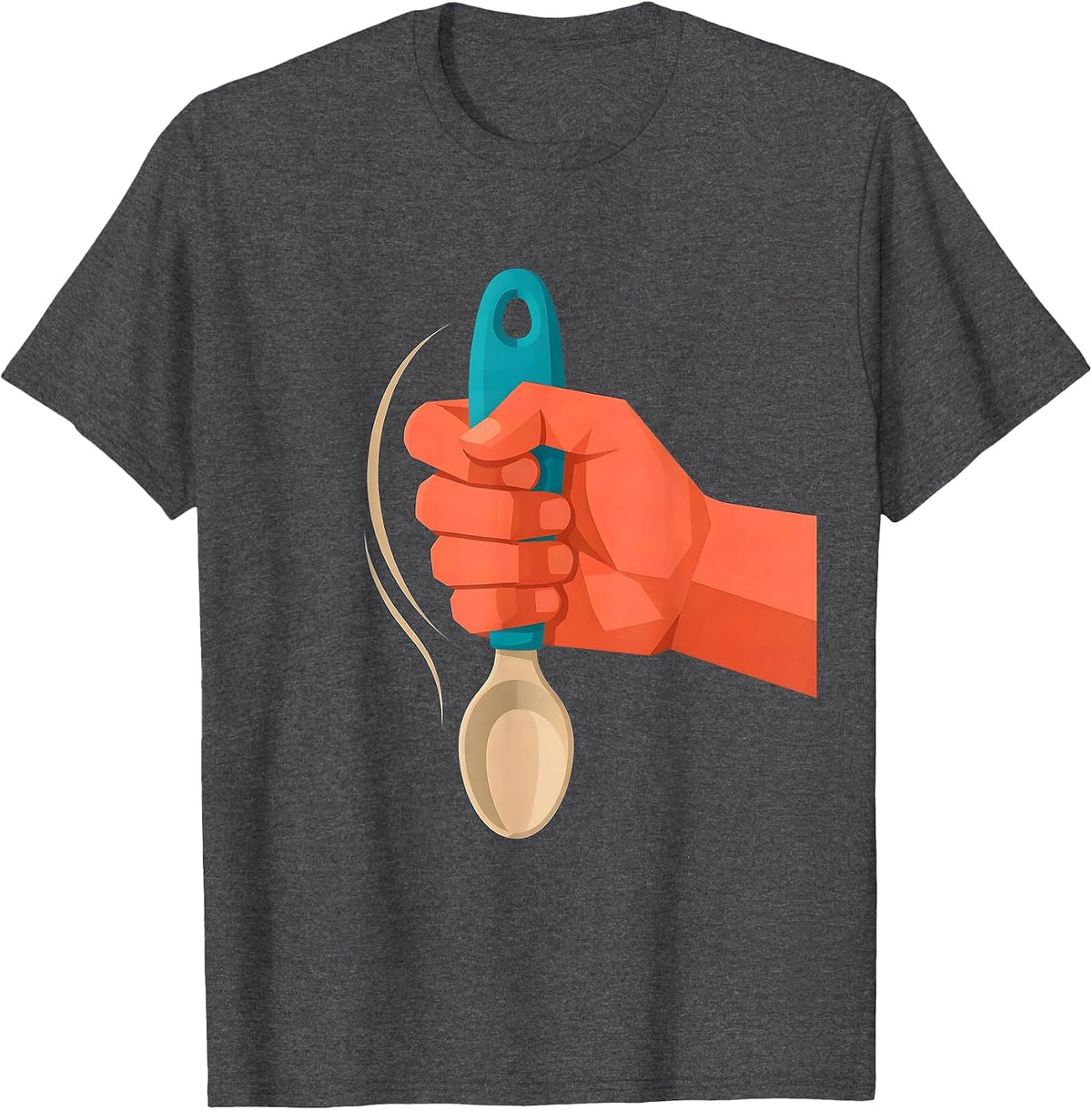 Adaptive Spoon Occupational Therapy Graphic T-Shirt - Dark Heather Grey