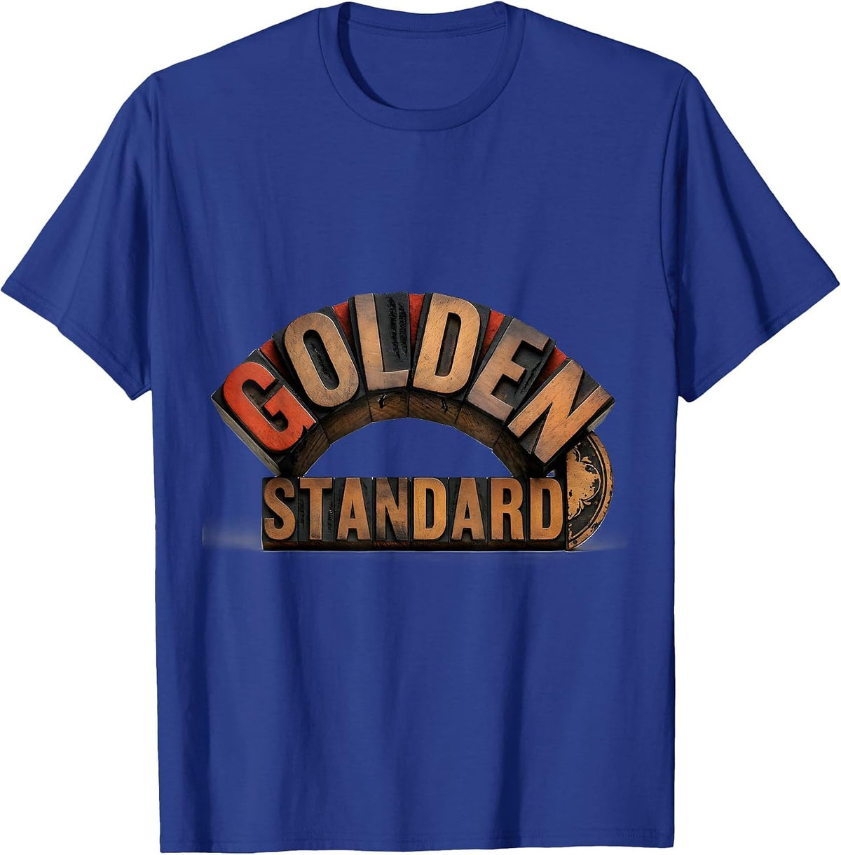 Golden Standard Fibonacci Spiral Sacred Geometry Math T-Shirt - Royal Blue