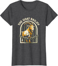 Women's The Goat Bailiff Funny Goat Farmer Rancher Gift T-Shirt - Dark Heather Grey