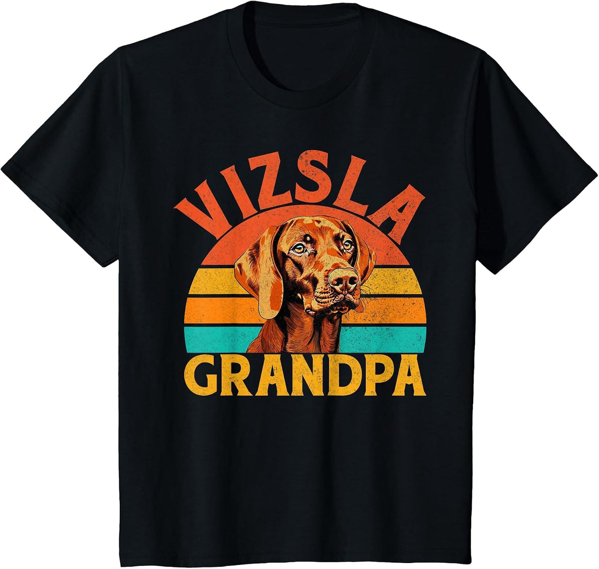 Vizsla Grandpa Vizsla T-Shirt - Black