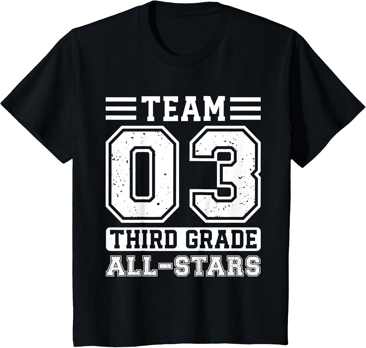 3rd Grade Team T-Shirt Third Grade Back to School T-Shirt - Black
